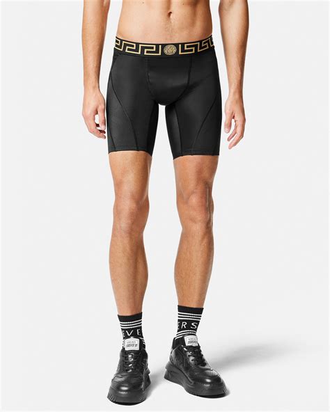 versace greca shorts|Versace Greca Border Gym Shorts for Women .